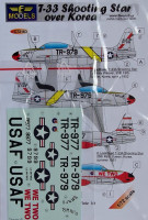 LF Model C72163 Decals T-33 Shooting Star over Korea (SWORD) 1/72