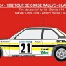 Reji Model JM413 Opel Ascona 400 GR.4 1982 Tour de Corse 1/24