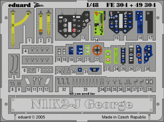 Eduard FE304 N1K2-J George HAS
