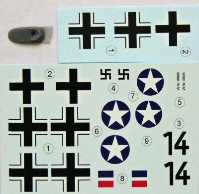 LF Model C7247 Decals Bf 109G Captured (FUJ/HAS) Part I. 1/72