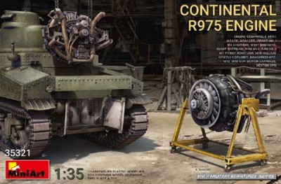 Miniart 35321 Двигатель Continental R975 1/35