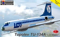 Kovozavody Prostejov 14411 Tupolev Tu-134A (LOT, MALEV) 1/144