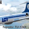 Kovozavody Prostejov 14411 Tupolev Tu-134A (LOT, MALEV) 1/144