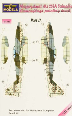 LF Model M3240 Mask Me262A Schwalbe (HAS/TRUMP/REV) Part II. 1/32