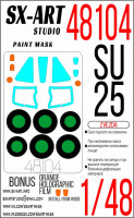 Sx Art 48104 Су-25 (Звезда) Окрасочная маска 1/48