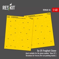 Reskit M48036 Su-25 Frogfoot Clover masks 1/48