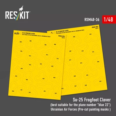 Reskit M48036 Su-25 Frogfoot Clover masks 1/48