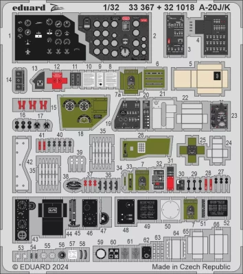 Eduard 33367 A-20J/K (HKM) 1/32