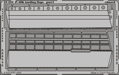Eduard 32222 P-40K landing flaps HAS