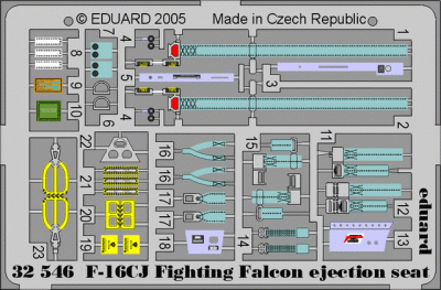 Eduard 32546 F-16CJ ejection seat TAM