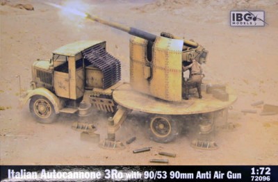 IBG Models 72096 3Ro Italian Autocannone 90/53 w/ 90mm AA Gun 1/72