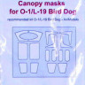 Rising Decals RISACC020 Canopy masks for O-1/L-19 Bird Dog (AVIM) 1/72