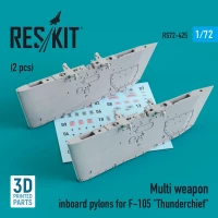 Reskit RS72-425 Multi weapon inboard pylons for F-105 (2 pcs) 1/72