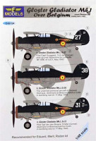 Lf Model C48154 Decals Gloster Gladiator Mk.I over Belgium 1/48