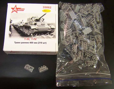 A-resin 35062 Траки Pz III/IV 40 см с полым гребнем 1/35