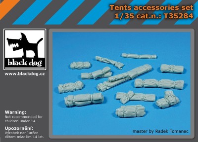 Black Dog T35284 Tents accessories set 1/35
