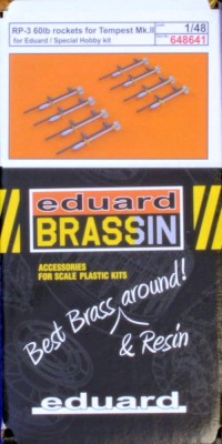 Eduard 648641 BRASSIN RP-3 60lb rockets for Tempest Mk.II 1/48
