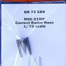 QuickBoost QB72588 MiG-21MF correct radar nose (EDU) 1/72