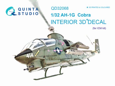 Quinta studio QD32068 AH-1G Cobra (для модели ICM) 1/32