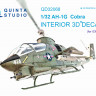 Quinta studio QD32068 AH-1G Cobra (для модели ICM) 3D Декаль интерьера кабины 1/32
