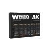 AK Interactive AK-10047 Полный набор акварельных карандашей в коробке 37 штук