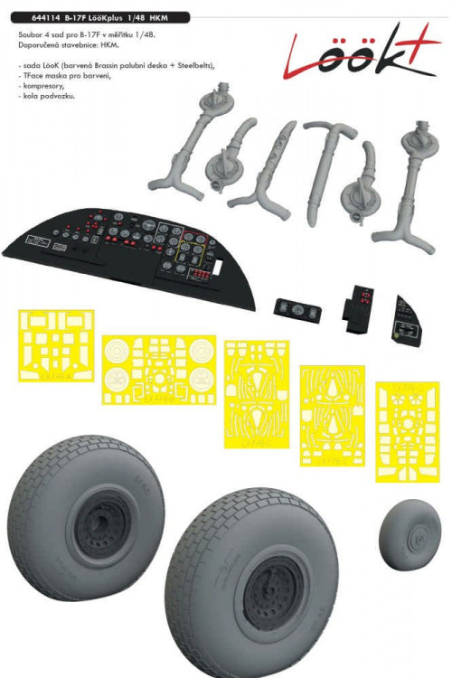 Eduard 644114 BRASSIN B-17F Lookplus (HKM) 1/48