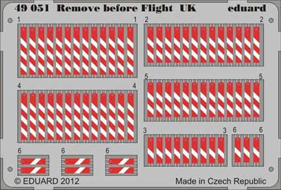 Eduard 49051 1/48 Фототравление для Remove before flight UK