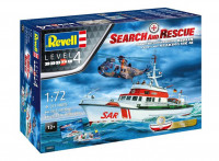 Revell 05683 Подарочный набор Поисково-спасательное судно SAR Set - DGzRS Arkona + транспортный вертолёт Westland Sea King Mk 41 1/72