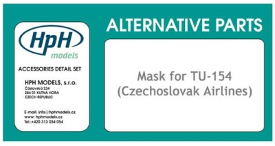 HpH M72001 Masks Tu-154 &quot;OLD CSA&quot; 1/72