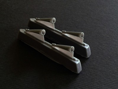 Aims AIMS48P017 4 x MG 151 flash suppressors for ICM Dornier Do-217N-1 kit and other night fighter projects using the MG 151 weapon 1/48