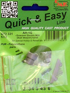 CMK Q72331 AH-1G Early M28 (dual weapon) turret 1/72