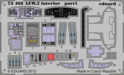 Eduard 73468 Sea King AEW.2 interior S.A. 1/72