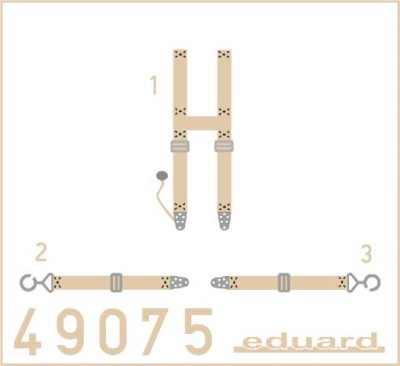 Eduard 49075 SSW D.III seatbelts SUPERFABRIC