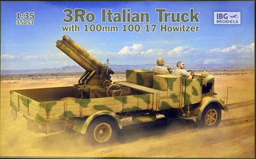 IBG Models 35053 3Ro Italian Truck w/ 100mm 100/17 Howitzer 1/35