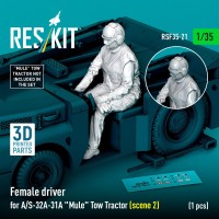 Reskit F35021 Female driver for A/S-32A-31A Tow Tractor 1/35