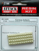 Attack RE24401 German helmets (48pcs.) 1/144