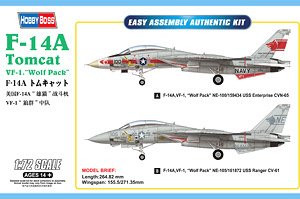 Hobby Boss 80279 F-14A Tomcat VF-1 `Wolf Pack` 1/72