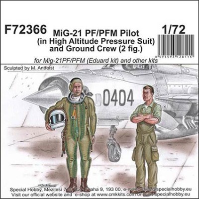 CMK F72366 MiG-21 PF/PFM Pilot &amp; Ground crew (2 fig.) 1/72