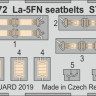 Eduard FE972 1/48 La-5FN seatbelts STEEL (ZVE)