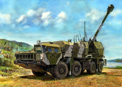 Trumpeter 01036 130-мм САУ &quot;Берег&quot; 1/35