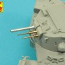 Aber 35L274 Armament for French Light Armoured Car AML-60-7, barrel for 7,62mm Machine guns x 2 pcs. & 90mm mortar (designed to be used with Takom kits) 1/35