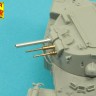 Aber 35 L-274 Armament for French Light Armoured Car AML-60-7, barrel for 7,62mm Machine guns x 2 pcs. & 90mm mortar (designed to be used with Takom kits) 1/35
