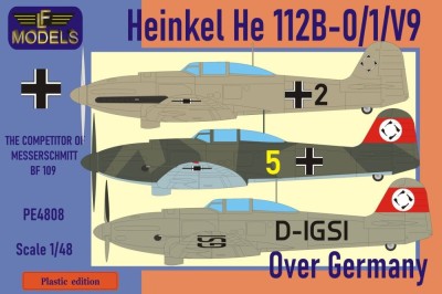 Lf Model P4808 Heinkel He 112B-0/1/V9 Over Germany (3x camo) 1/48