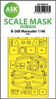 Art Scale 200-M48223 Martin B-26B Marauder - wheels and canopy frame paint mask (outside only) 1/48