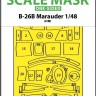 Art Scale 200-M48223 Martin B-26B Marauder - wheels and canopy frame paint mask (outside only) 1/48