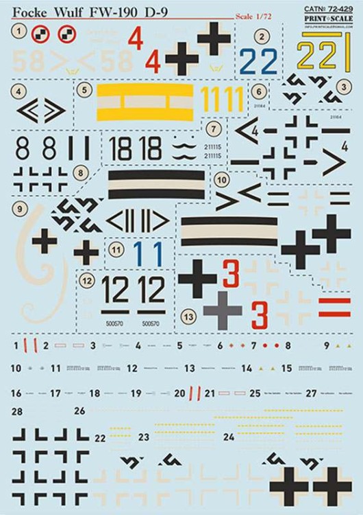 Print Scale 72429 Focke-Wulf Fw-190D-9 Part 1 1/72