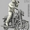 Sarmat Resin SRsf35038 Модель мотоцикла Java 368 с фигуркой Колхозный панк 1/35