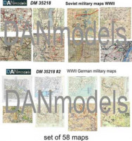 Dan Models 35218 немецкие топографические карты ВОВ & советские топографические карты ВОВ
