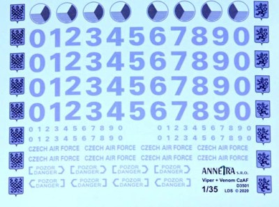 Annetra ANN-D3501 1/35 Mi 17/171 &amp; Mi 24 Roundels&amp;fusel.numbers NATO