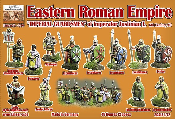 Linear-A LA040 Eastern Roman Empire 6Th Century Ad "Imperial Guardsmen" Of Imperator Justinian 1/72